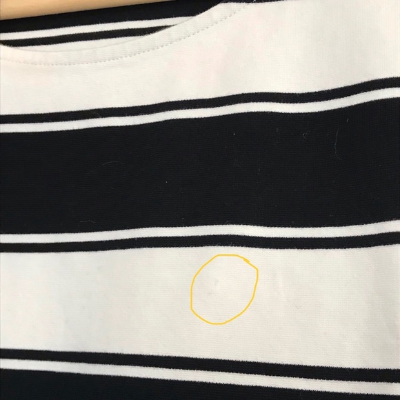 M&S Collection | Black & cream striped top | UK 18 - Picture 6 of 6